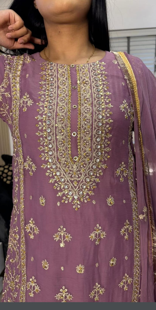 CHIIFON FABRIC Mother & Daughter Shara Style dress 2025