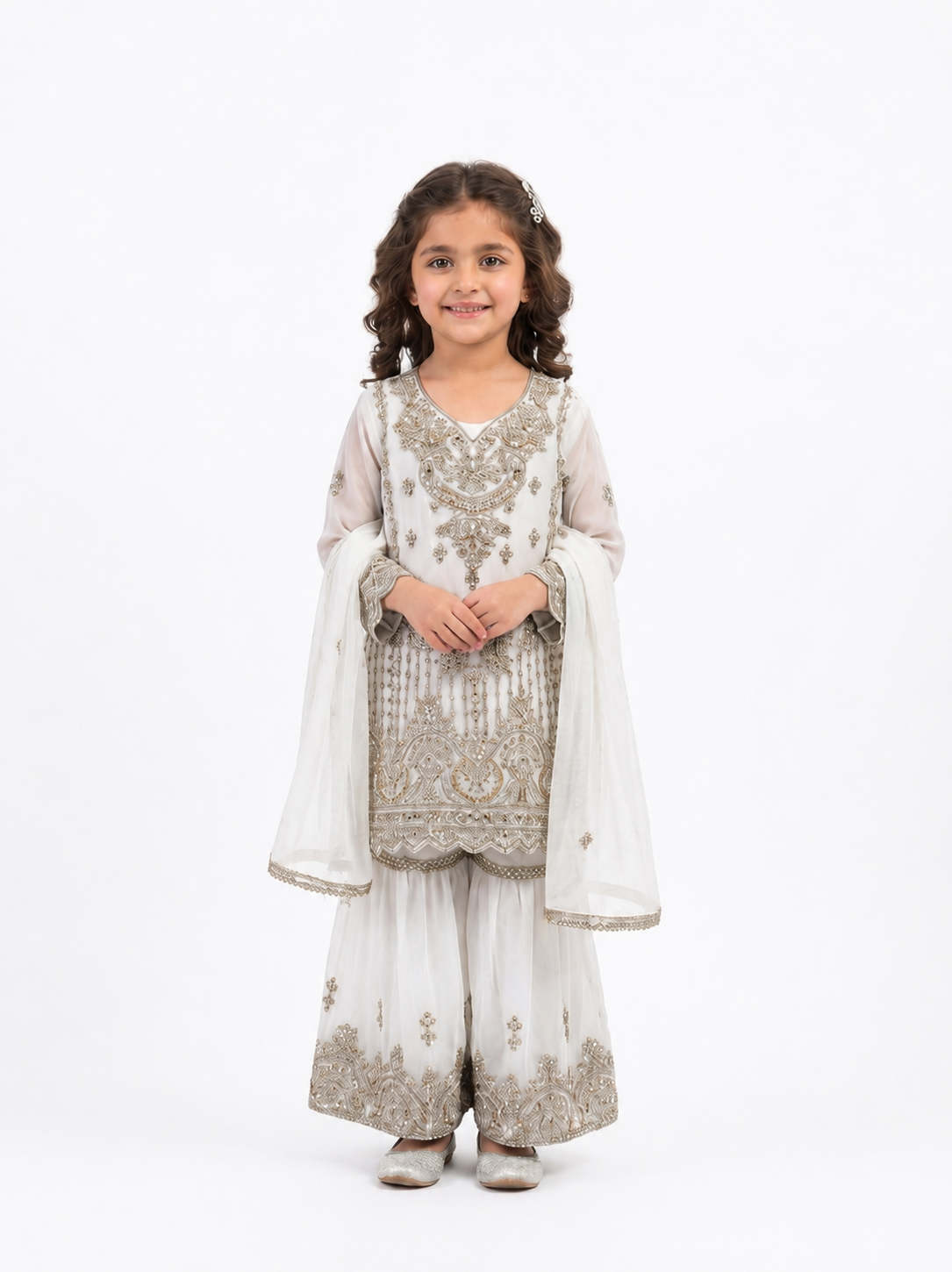 Chiffon Kids White