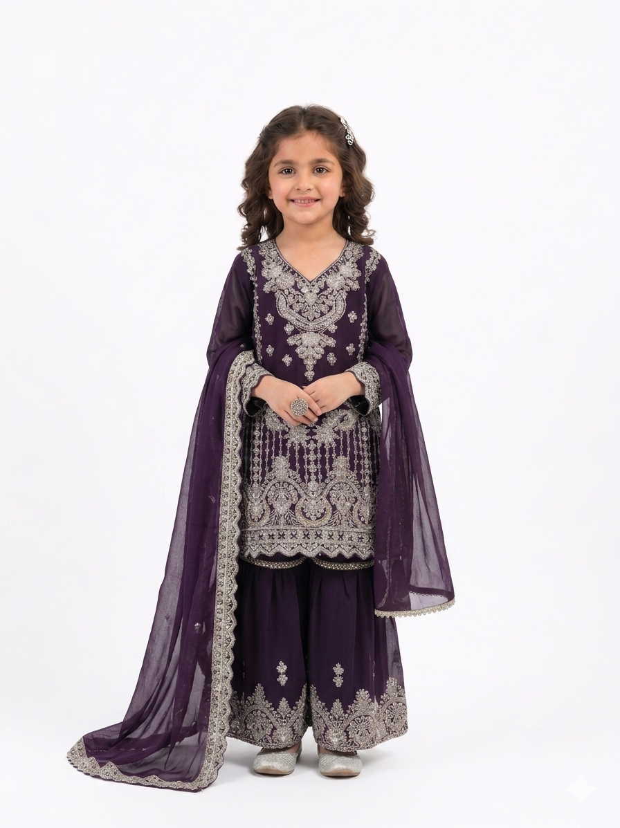 Chiffon Kids Purple