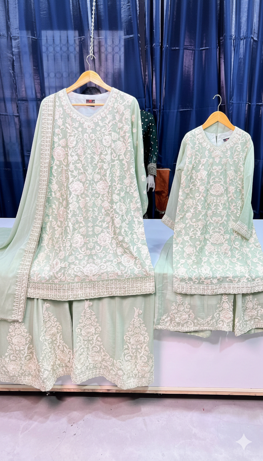 Chiffon Mother & Daughter Dress