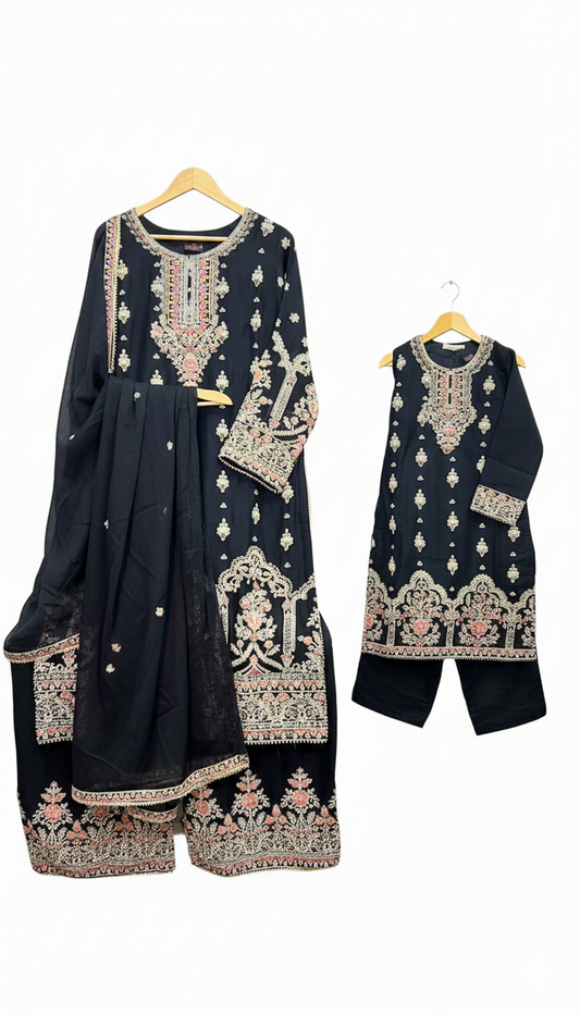 Chiffon Mother & Daughter Dress