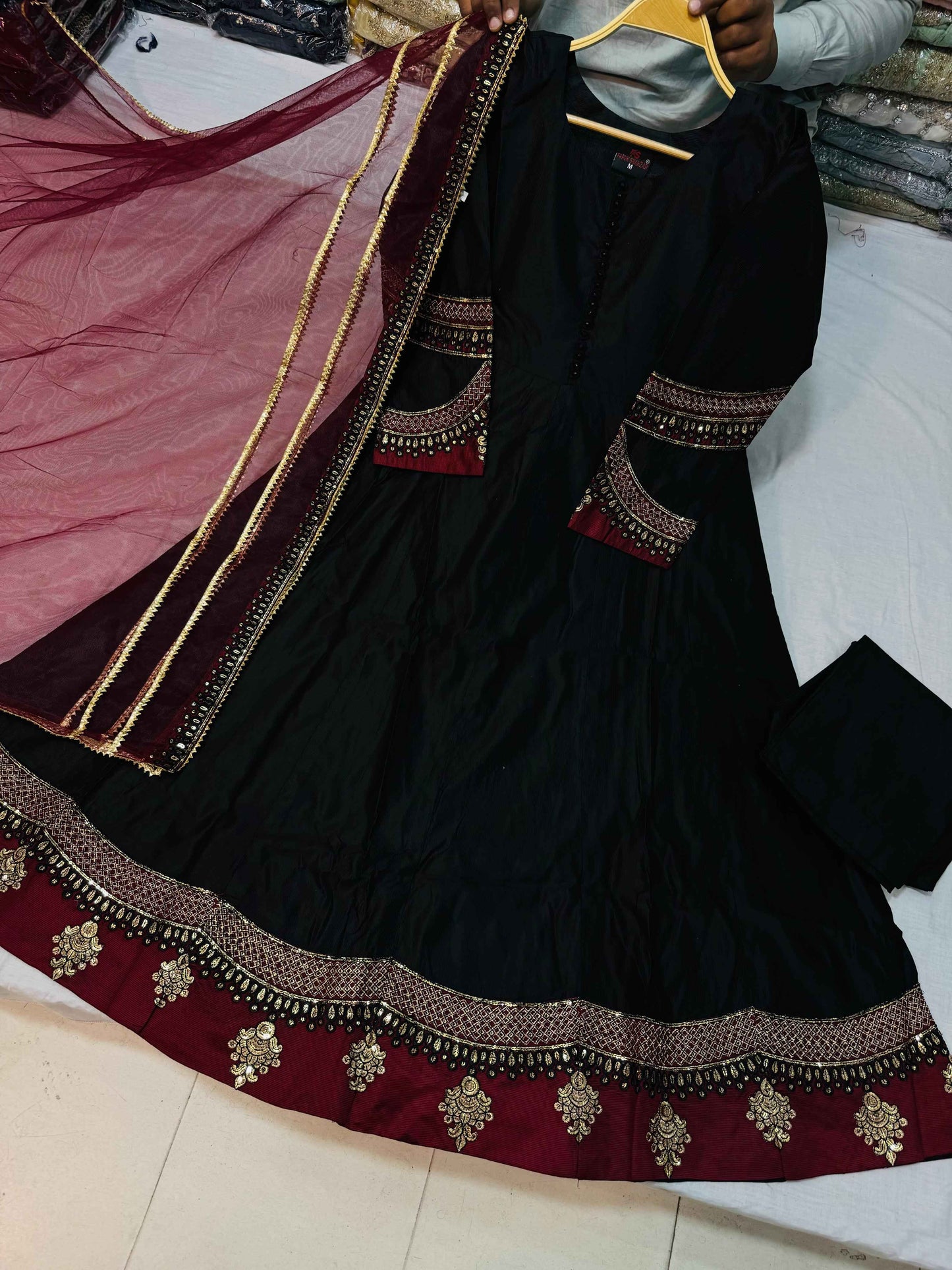 KHADDI FABRIC Beautiful Embroided Frock With Dupatta