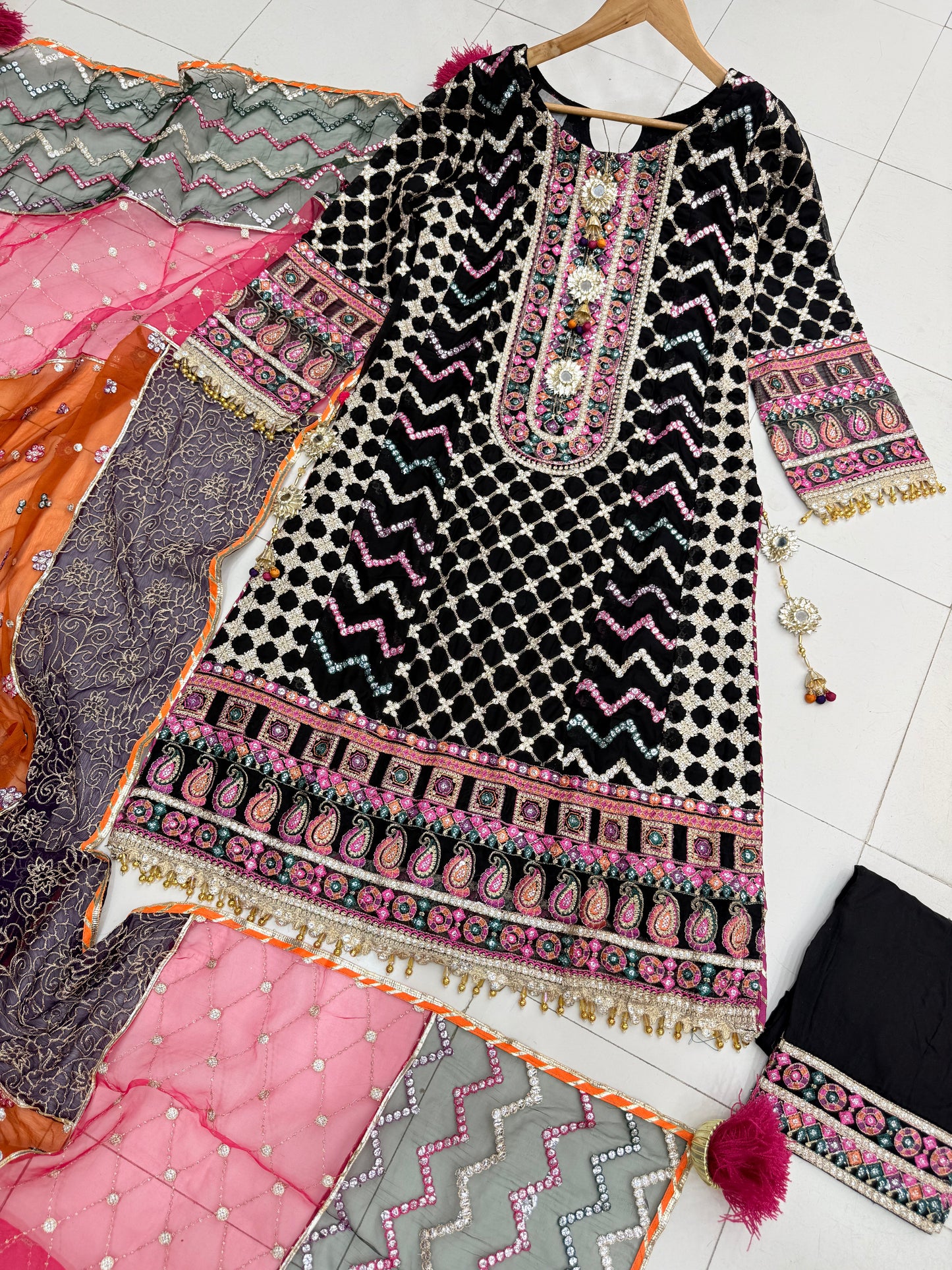 CHIFFON FABRIC Long Shirt Dress Collection 2025