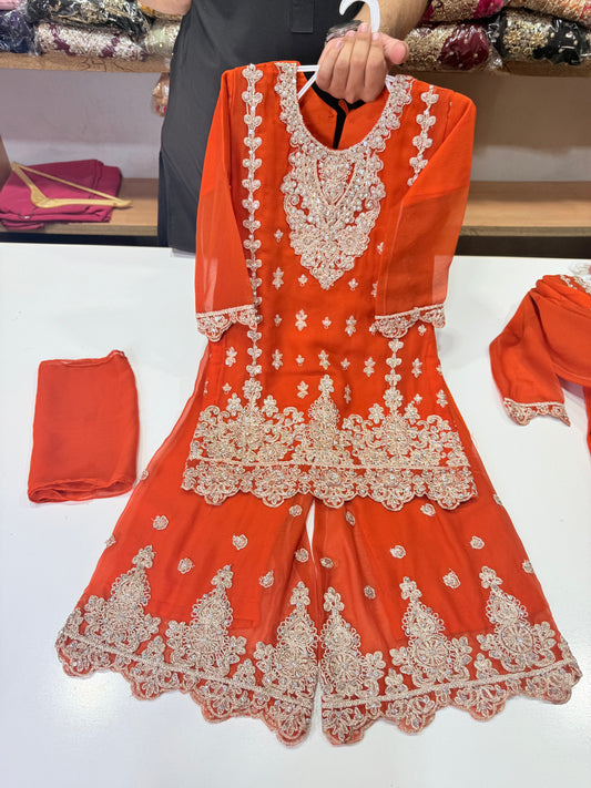 Kids Plazo on Chiffon