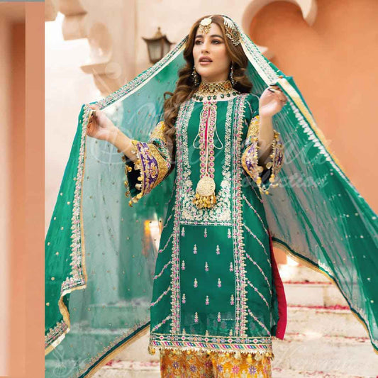 CHIFFON FABRIC patyala Shalwar Dress 2025