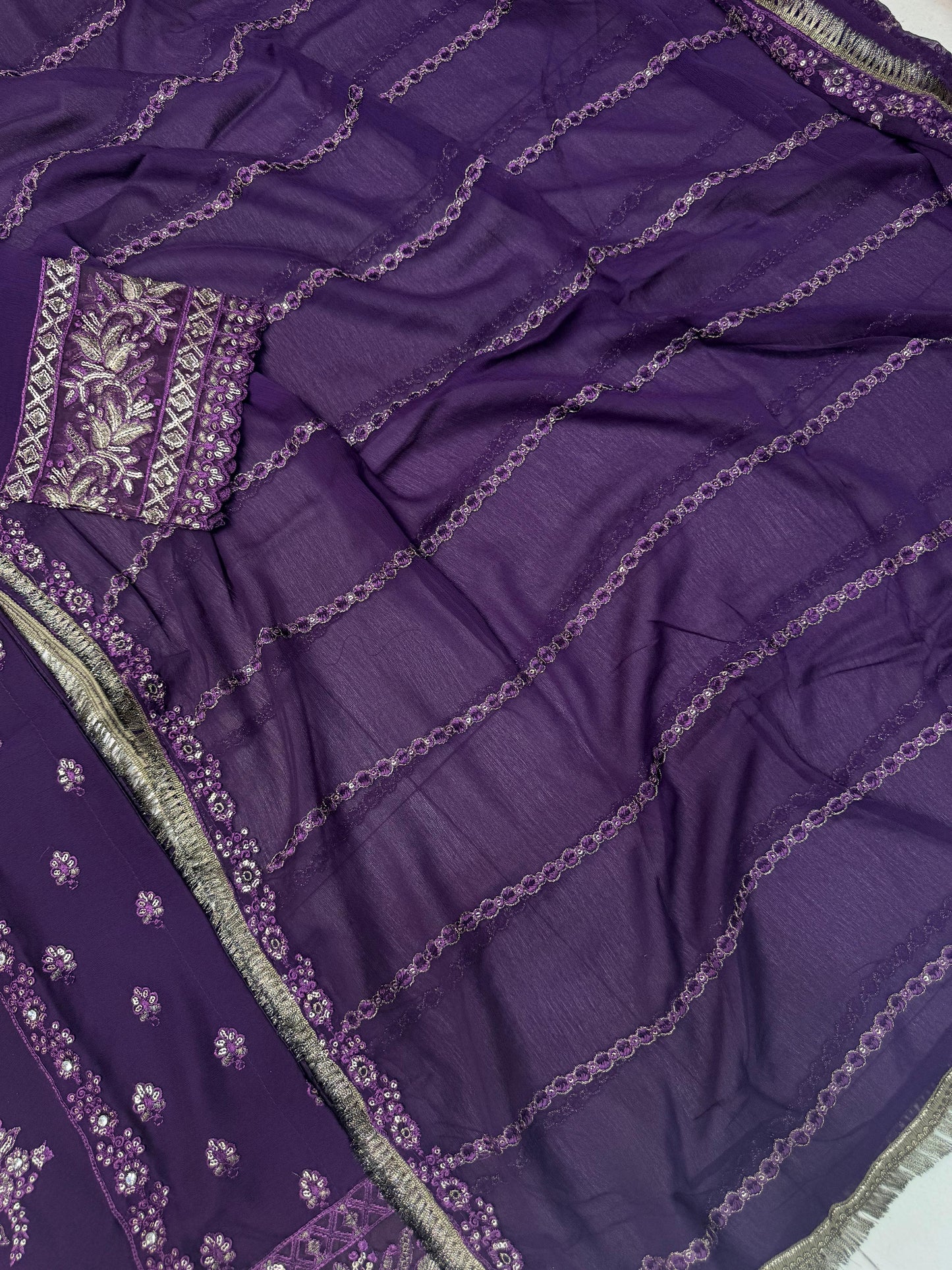CHIFFON FABRIC Beautiful Embroidered Shirt With Dupatta 2025