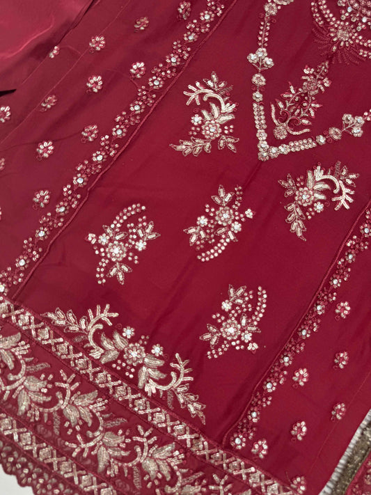 CHIFFON FABRIC Beautiful Embroidered Shirt With Dupatta 2025