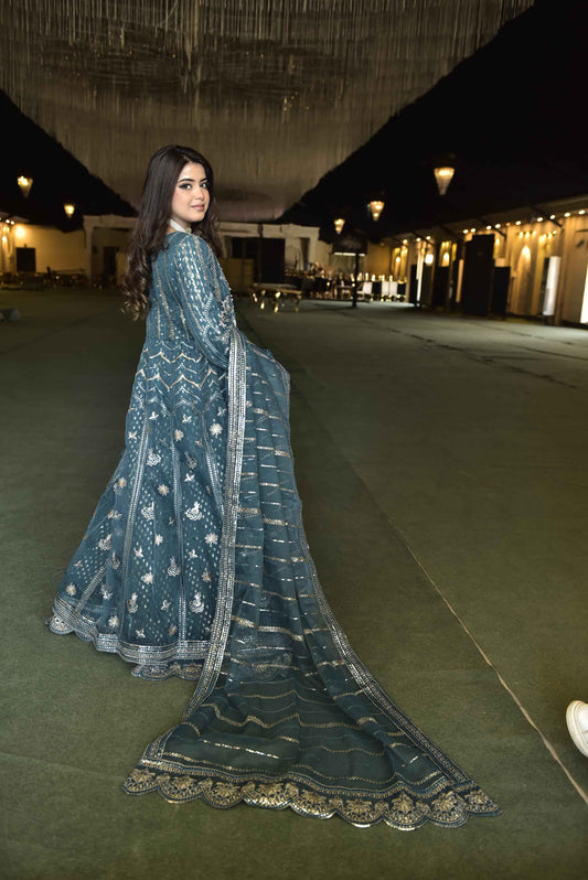 ORGANZA GOWN STYLE WEDDING WEAR MAXI