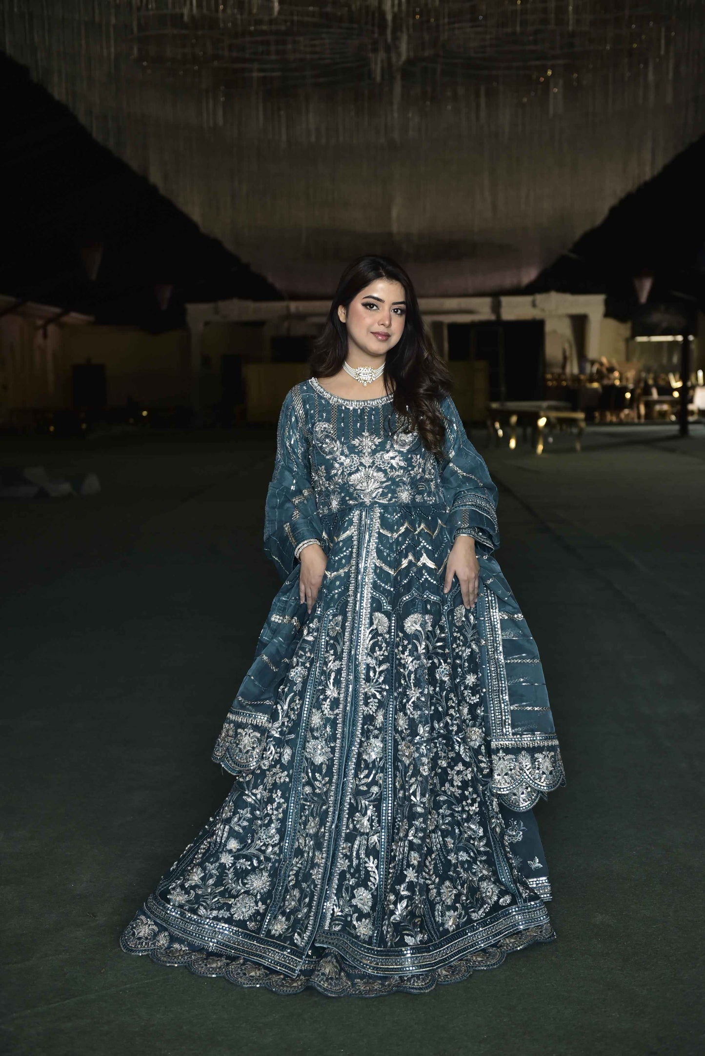 ORGANZA GOWN STYLE WEDDING WEAR MAXI