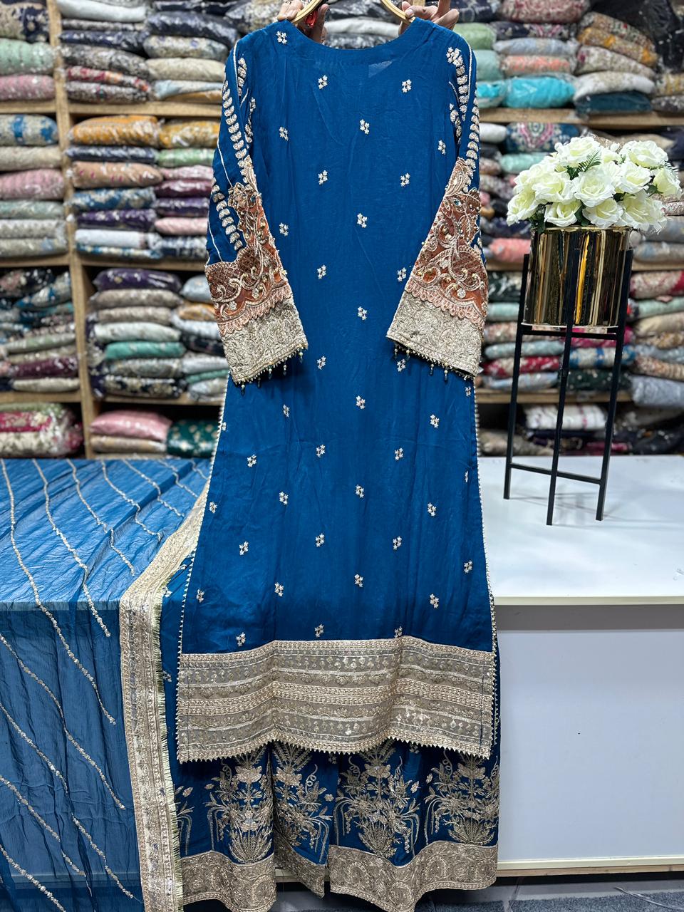 Wedding & Festive Wear Chiffon 3PC