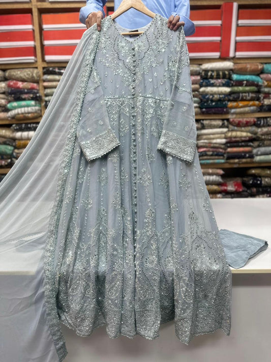 SG1497 Frock Chiffon ICE BLUE