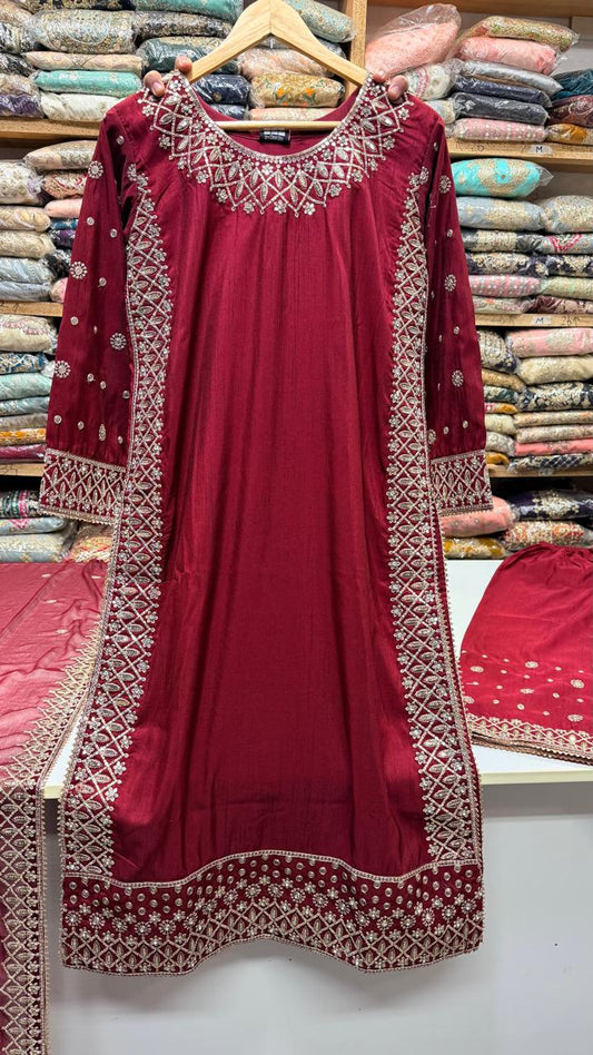 SG2402 Silk Maroon