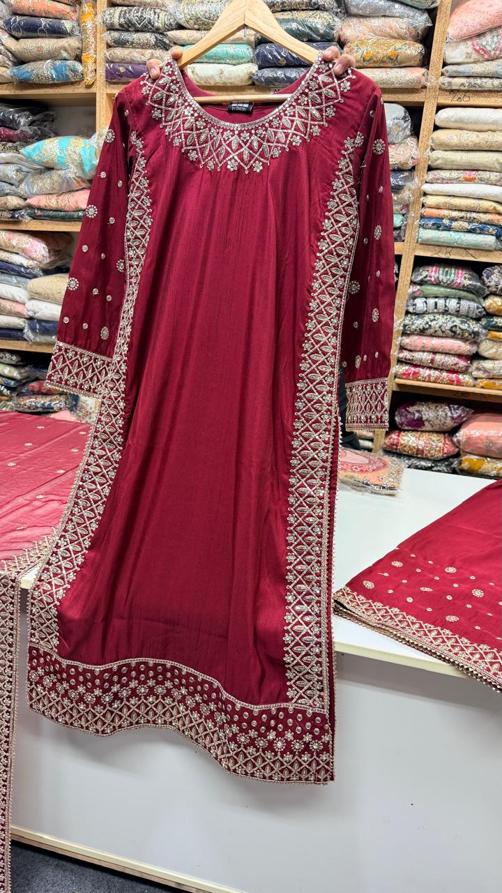 SG2402 Silk Maroon