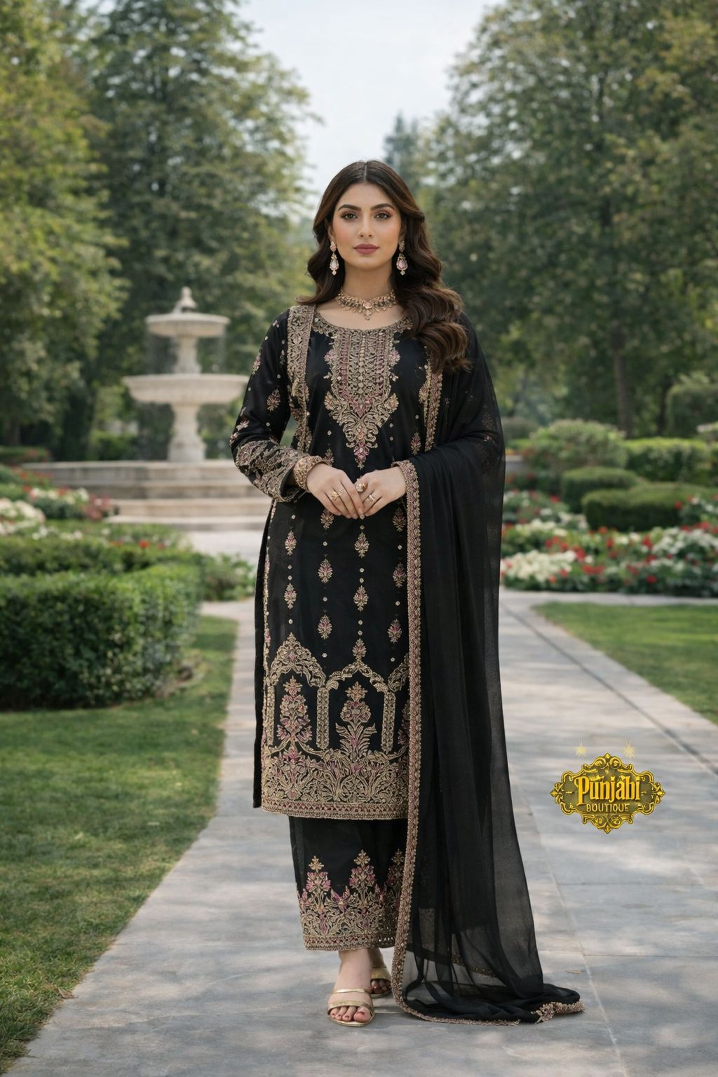 SG1623 Chiffon Black