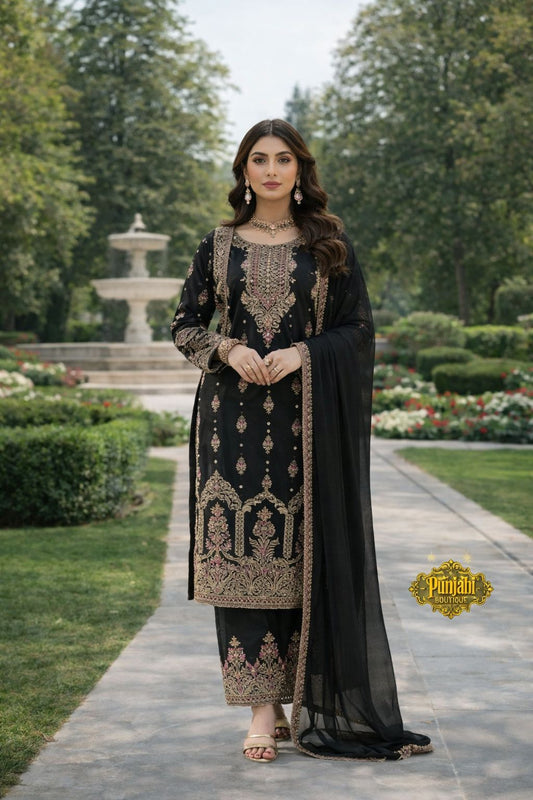 SG1623 Chiffon Black