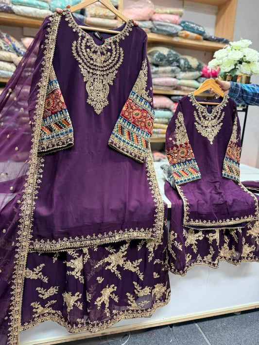 Chiffon Mother & Daughter Dress