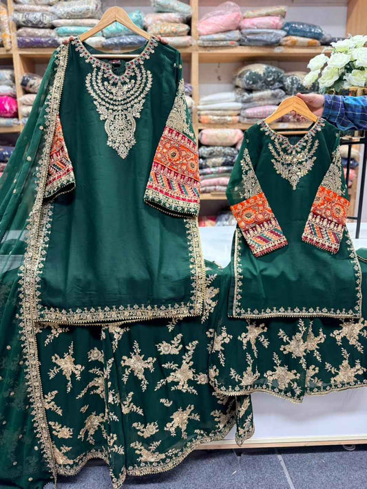 Chiffon Mother & Daughter Dress