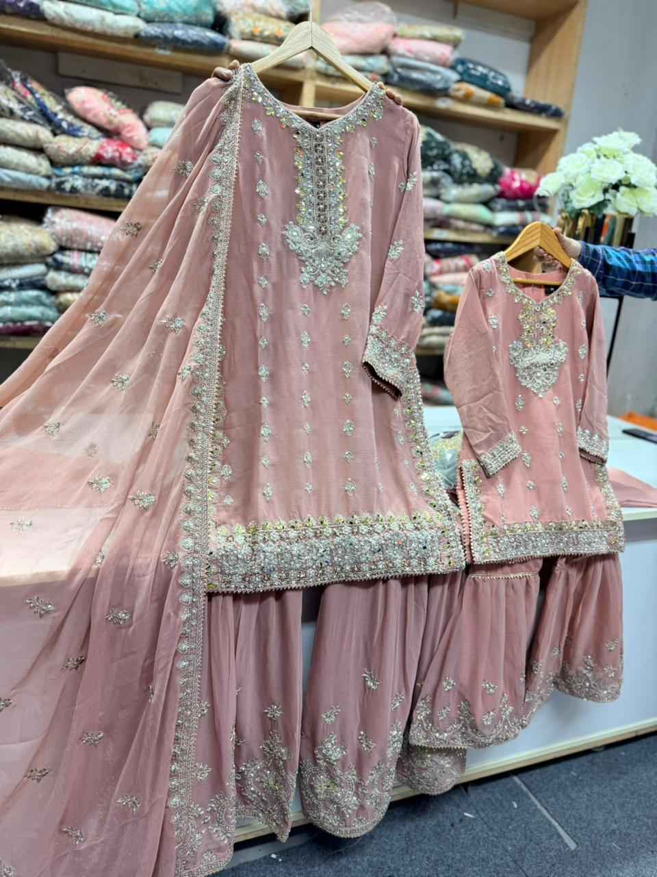 Chiffon Mother & Daughter Dress