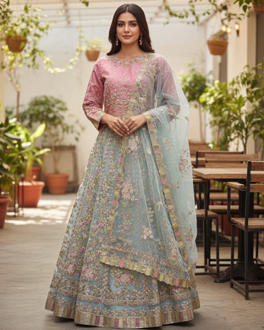 New Arrival Mehndi Outfit – Lahnga Style