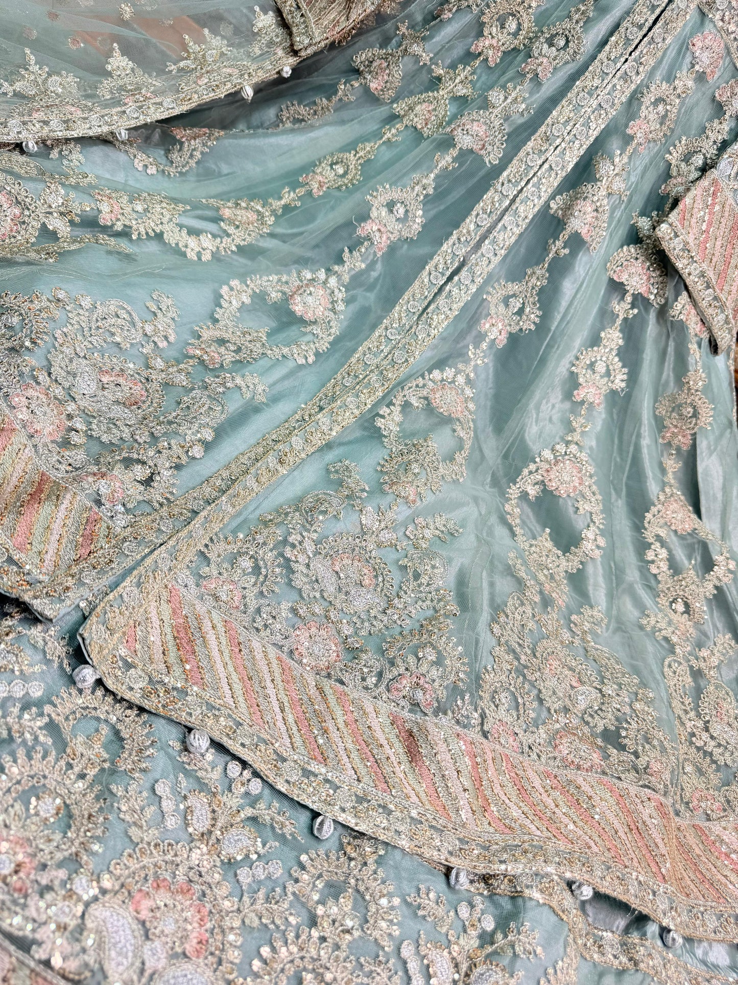CHIFFON FABRIC 3-PCS Beautiful Embroided Maxi