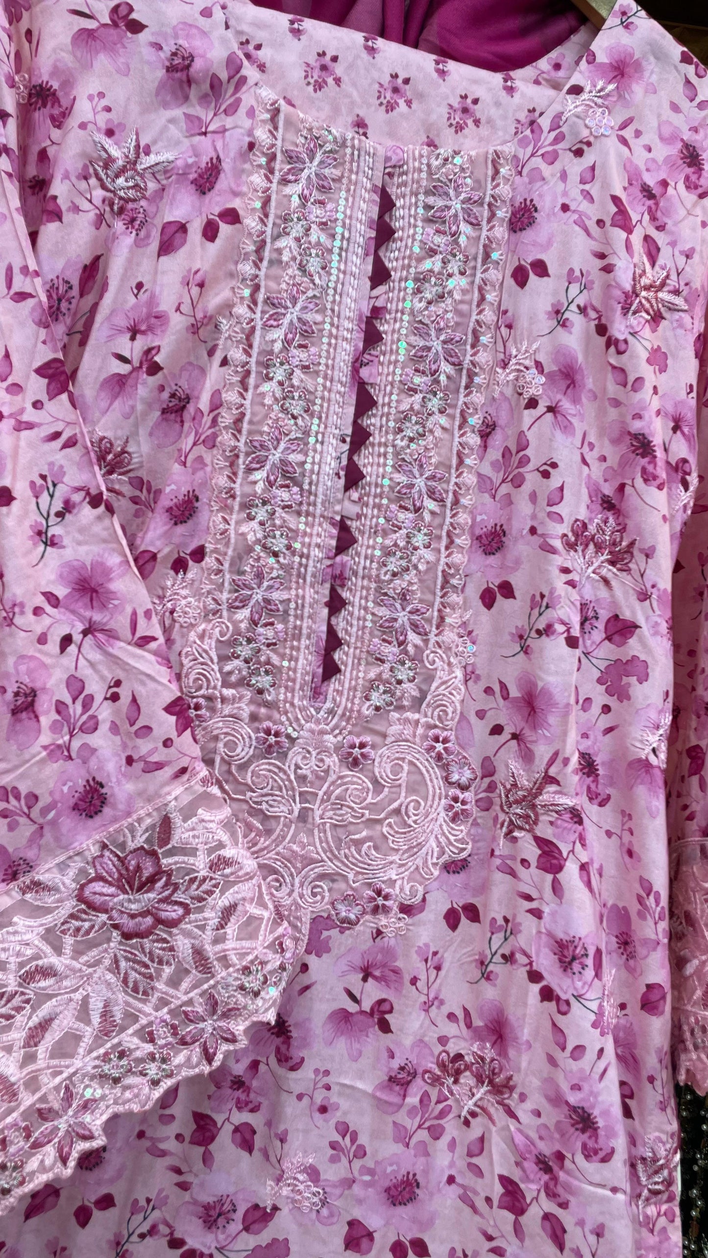 Lilen Stuff with Wool Shawl | Premium Winter Collection