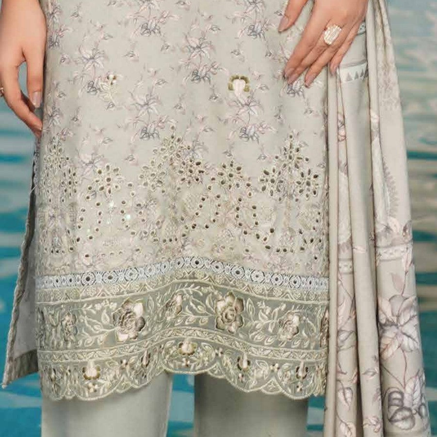 New Arrival Dhanak Collection | Elegant Patch & Boring Detailing