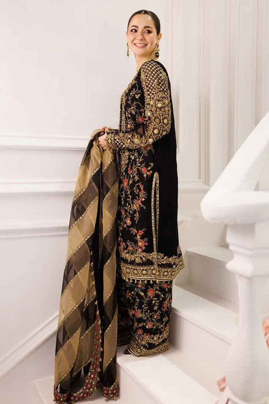 3PC Ready To Wear | Chiffon, Viscose & Organza Elegance