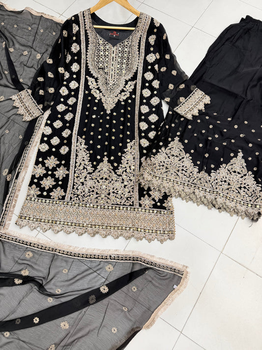 CHIFFON FABRIC Beautiful Mother & Daughter Collection 2025