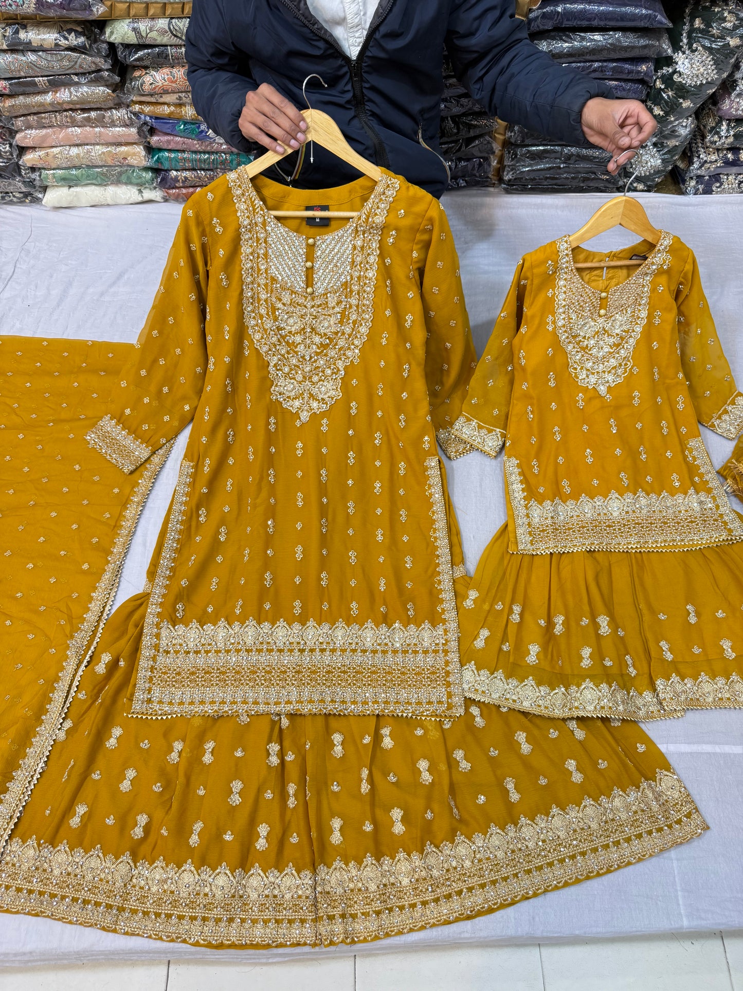 CHIFFON FABRIC Mother & Daughter Dress 2025