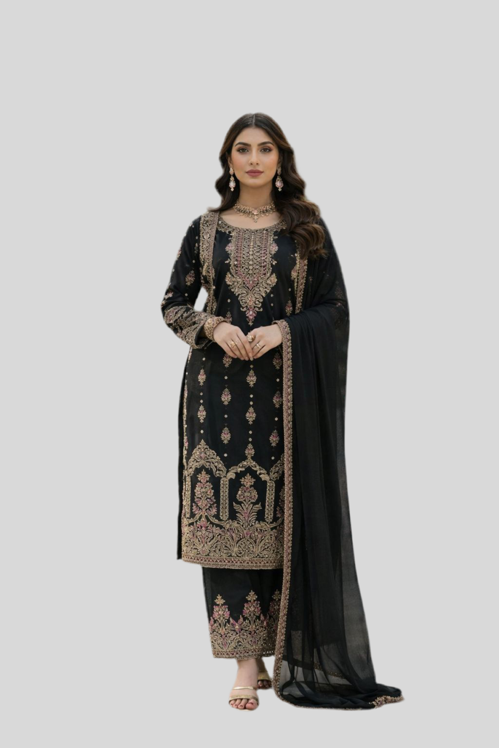 SG1623 Chiffon Black