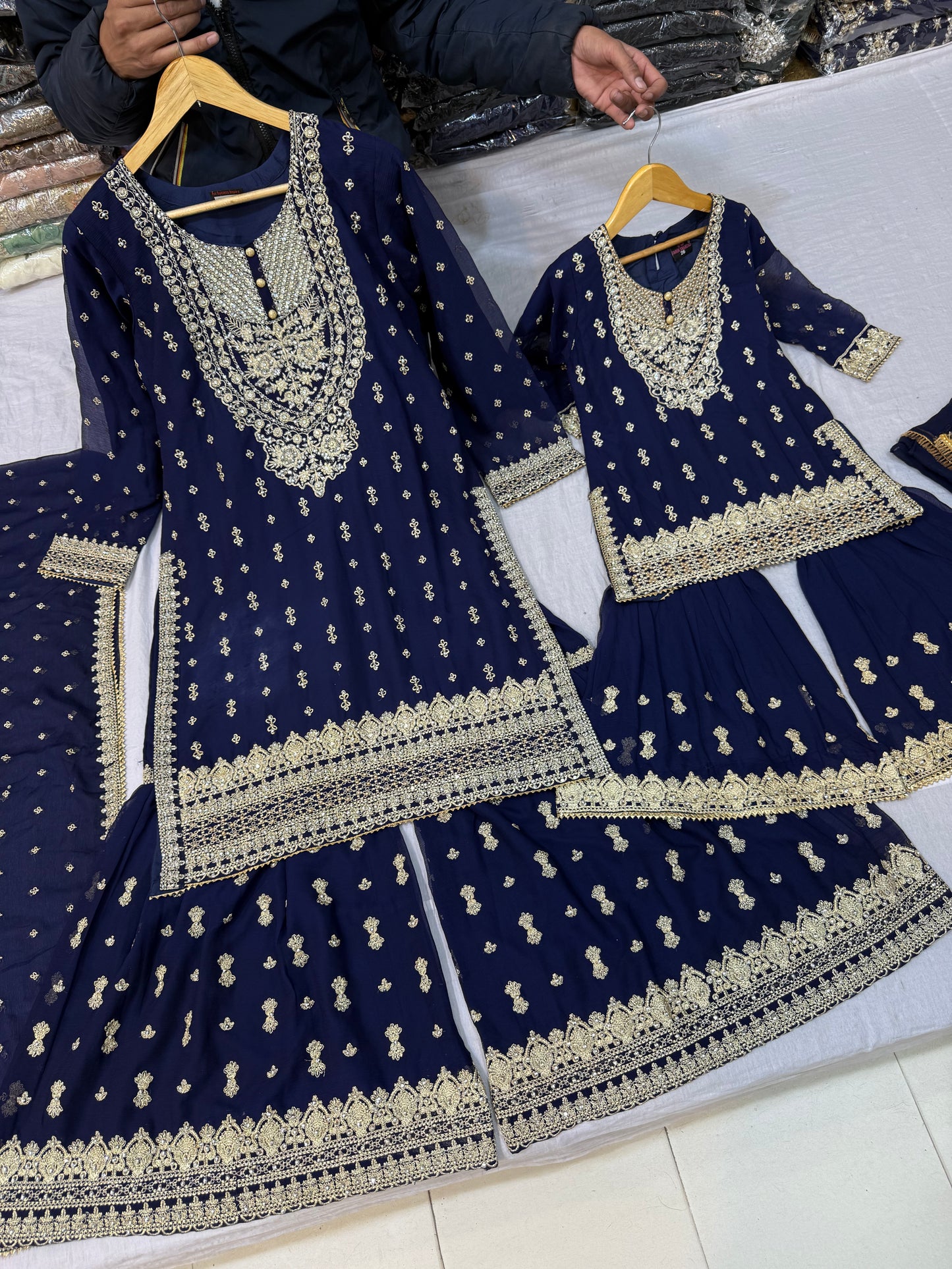 CHIFFON FABRIC Mother & Daughter Dress 2025
