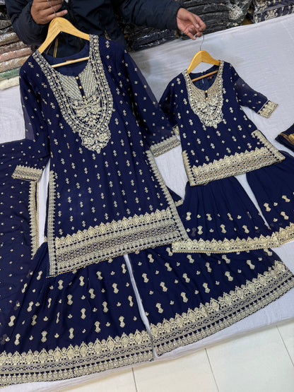 CHIFFON FABRIC Mother & Daughter Dress 2025