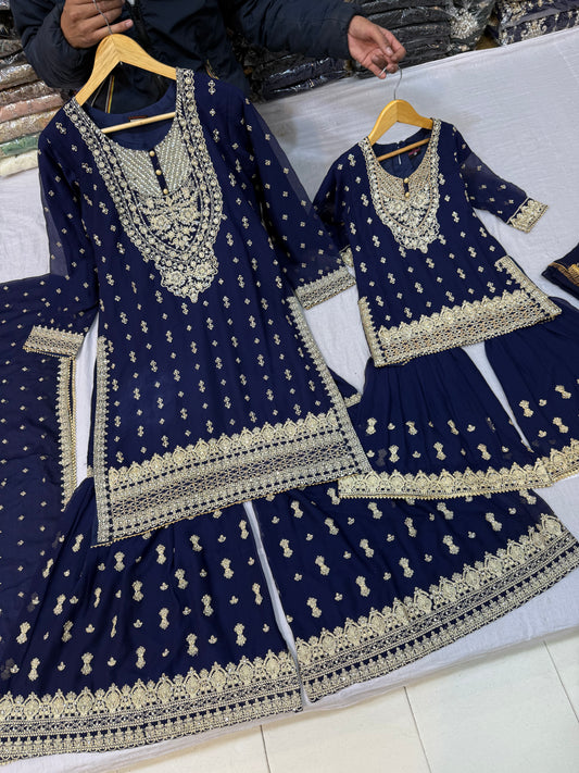 CHIFFON FABRIC Mother & Daughter Dress 2025
