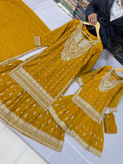 CHIFFON FABRIC Mother & Daughter Dress 2025