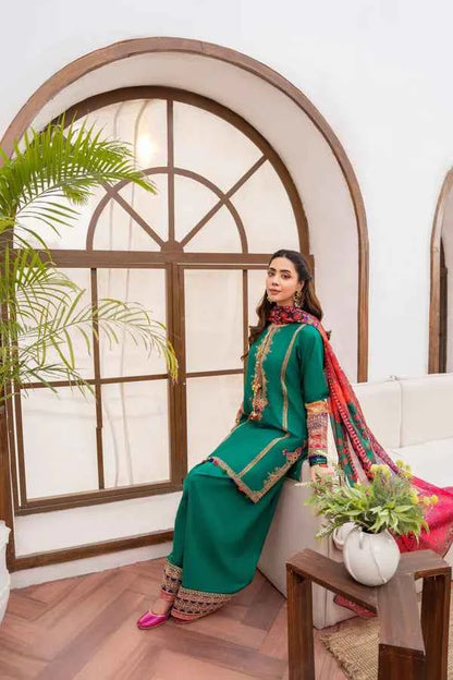Karma Apsara Dress In Bottle Green