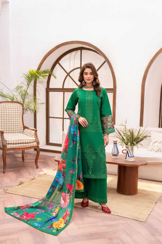 Karma Apsara Dress In Pine Green