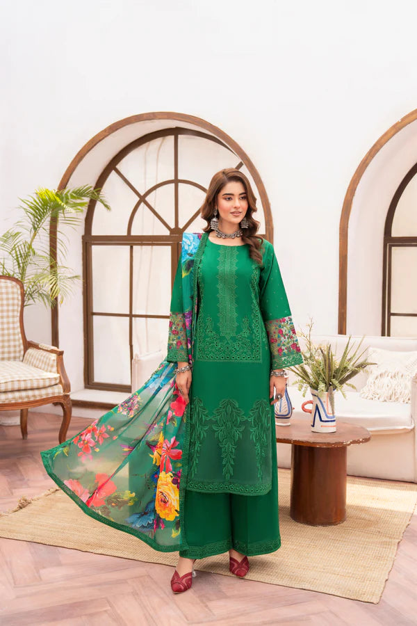 Karma Apsara Dress In Pine Green