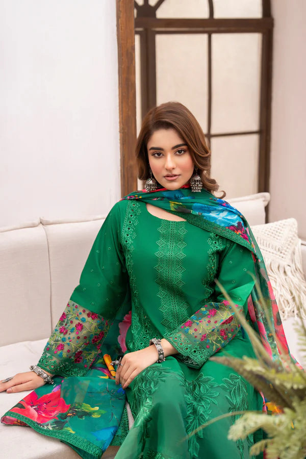 Karma Apsara Dress In Pine Green