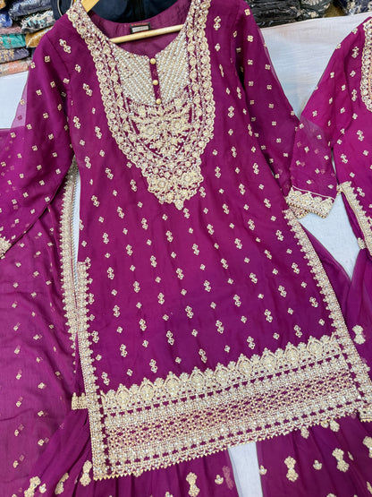 CHIFFON FABRIC Mother & Daughter Dress 2025