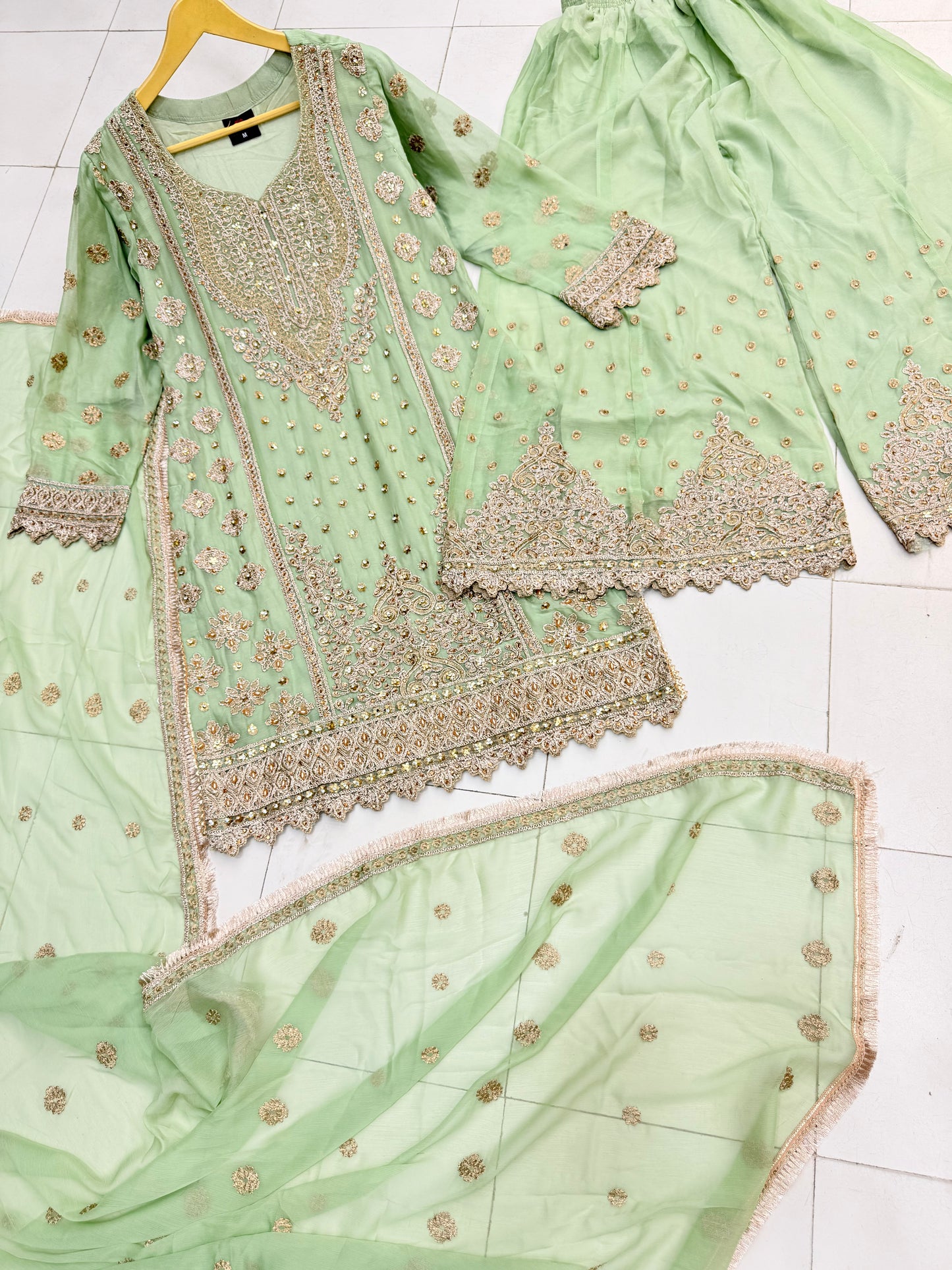 CHIFFON FABRIC Beautiful Mother & Daughter Collection 2025