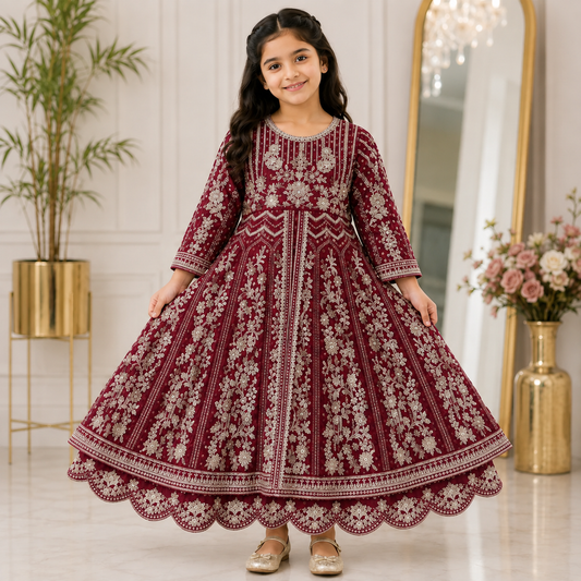 FG145 Kids Maxi Mehroon