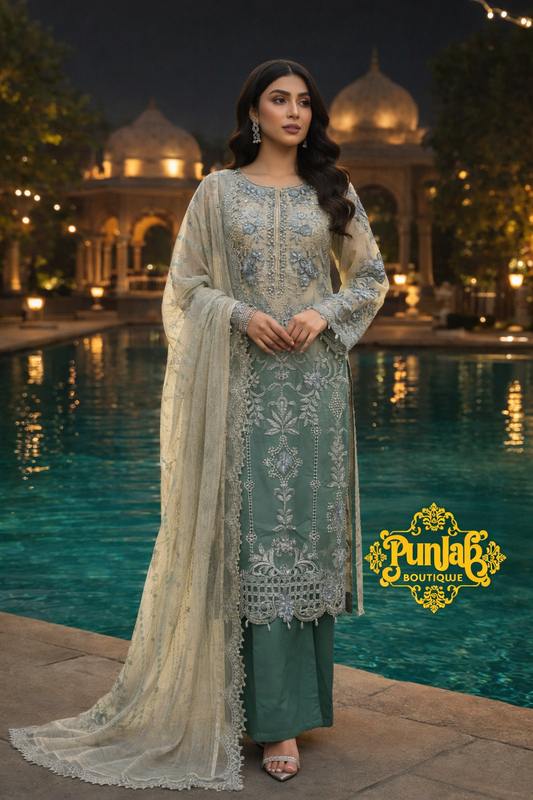 SJ3596 Chiffon Beige Mint