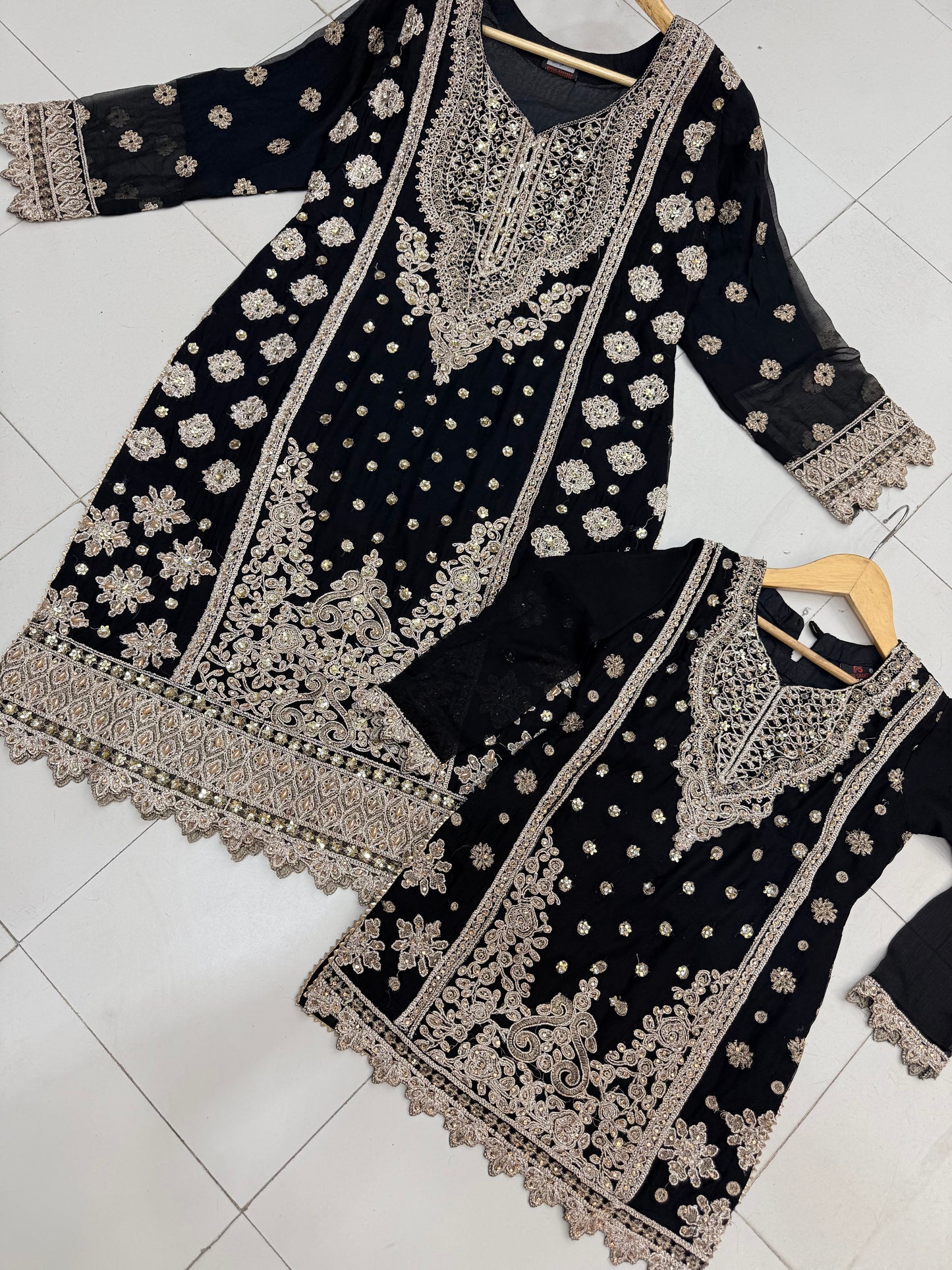 CHIFFON FABRIC Beautiful Mother & Daughter Collection 2025