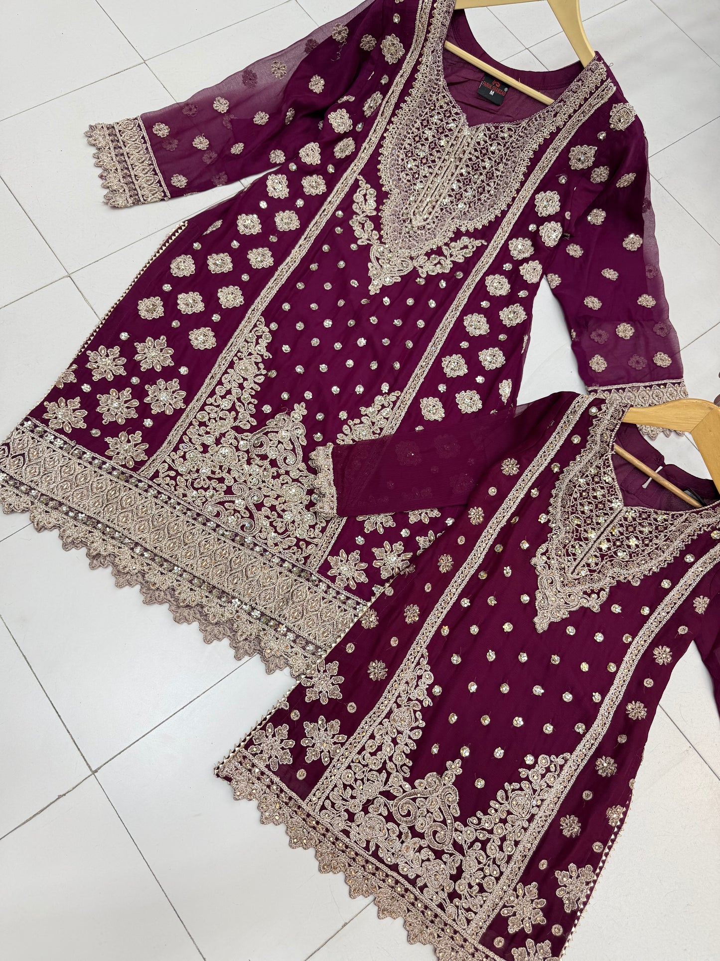 CHIFFON FABRIC Beautiful Mother & Daughter Collection 2025