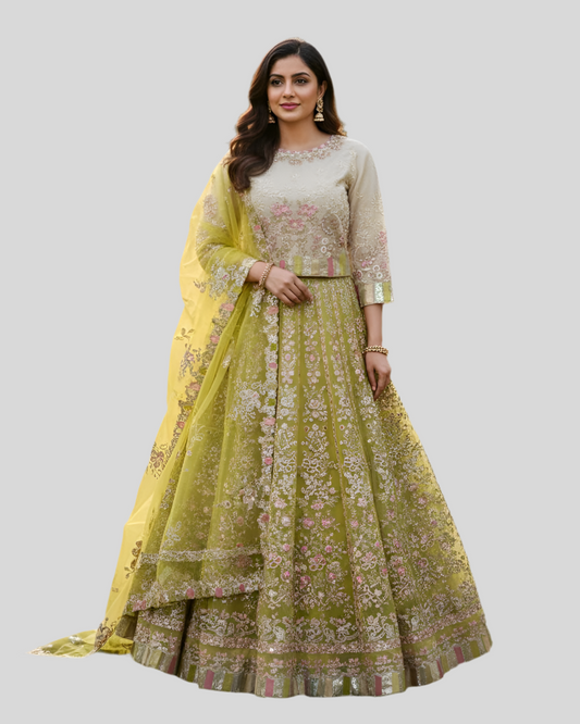 FG166 Lehnga Mehndi