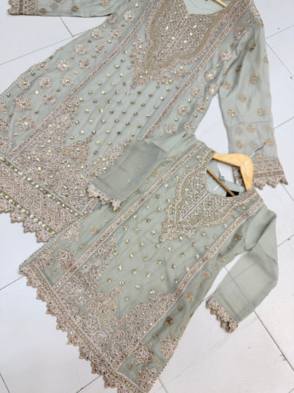 CHIFFON FABRIC Beautiful Mother & Daughter Collection 2025