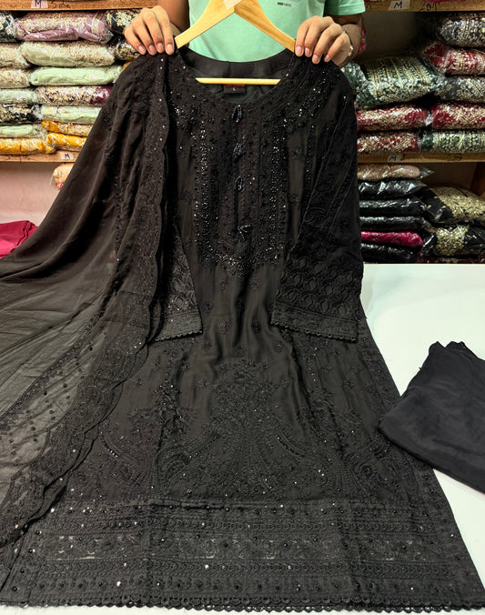 Chiffon Shirt With Chiffon Dupatta.