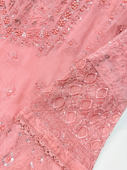 Chiffon Shirt With Chiffon Dupatta.