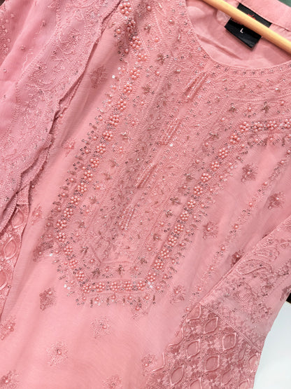 Chiffon Shirt With Chiffon Dupatta.
