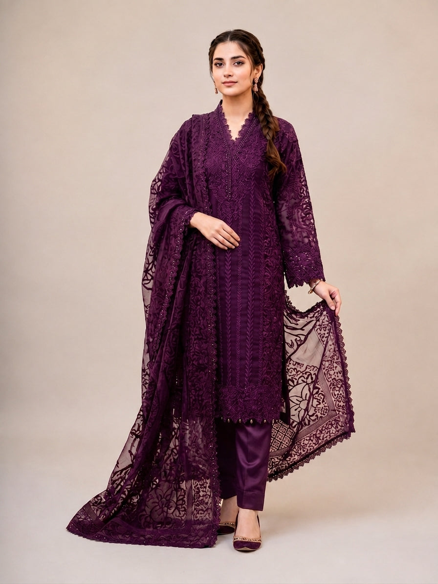 SG2573 Organza Purple